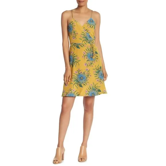 Madewell NWT Silk Wrap Dress in Painted Blooms size XXL