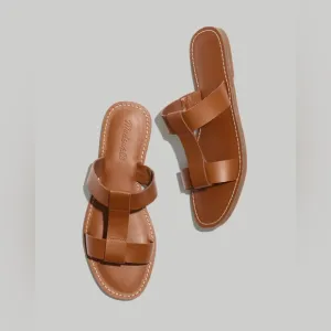 Madewell The Boardwalk T-Strap Slide Sandal