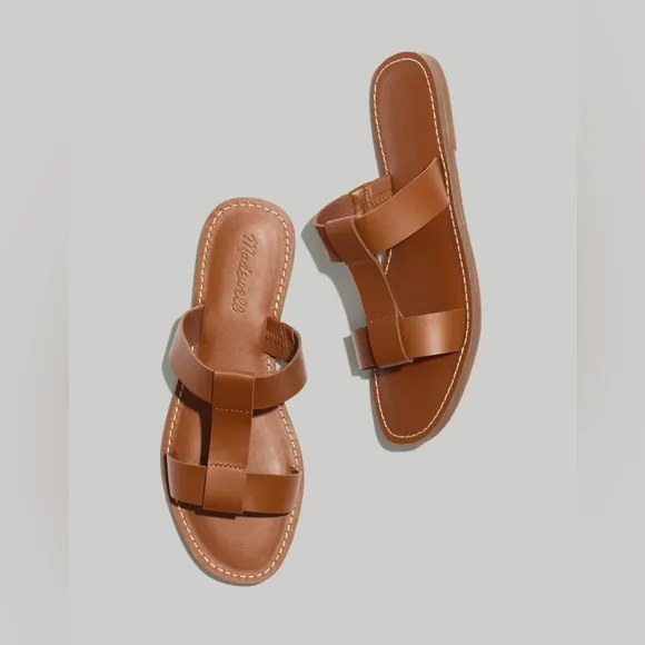 Madewell The Boardwalk T-Strap Slide Sandal