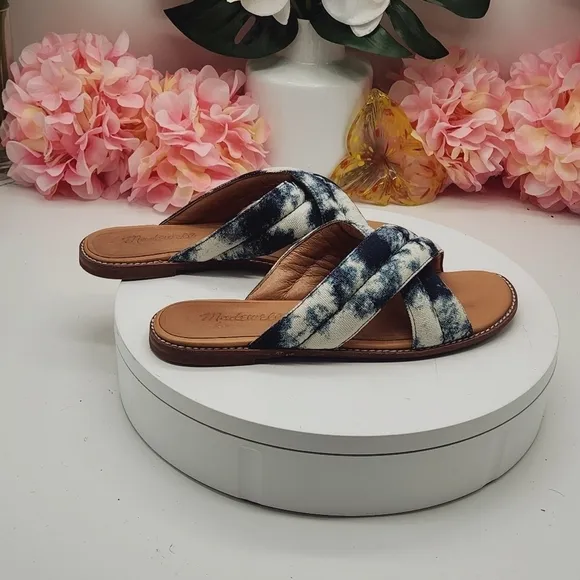 Madewell The Skyler Slide Sandal in Tie-Dye Sz 6.5