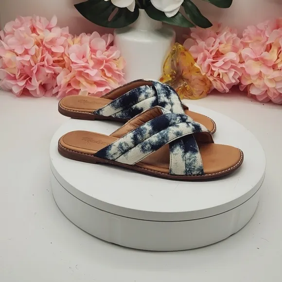 Madewell The Skyler Slide Sandal in Tie-Dye Sz 6.5