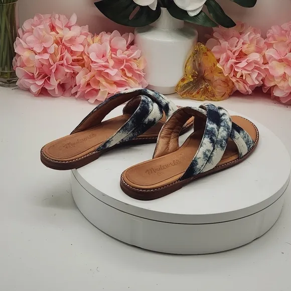 Madewell The Skyler Slide Sandal in Tie-Dye Sz 6.5