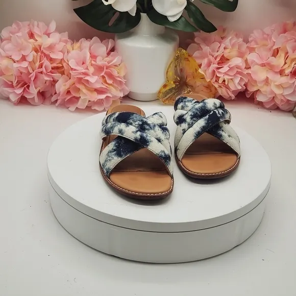 Madewell The Skyler Slide Sandal in Tie-Dye Sz 6.5