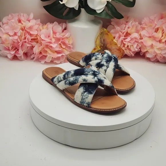 Madewell The Skyler Slide Sandal in Tie-Dye Sz 6.5