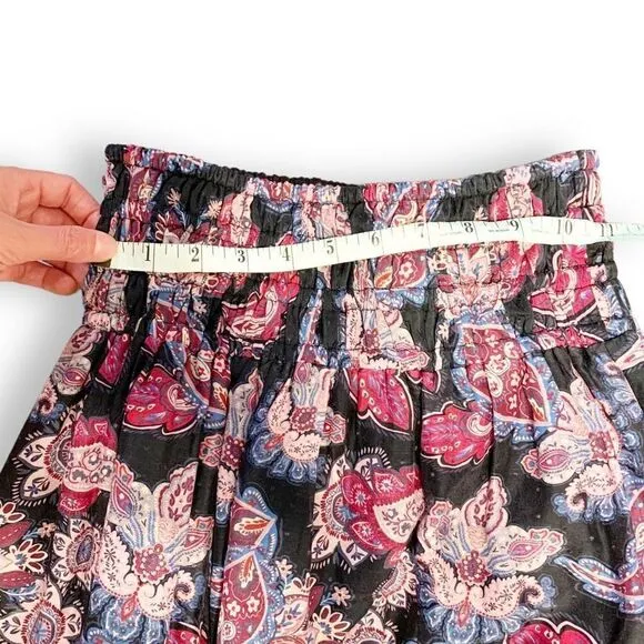 Magali Pascal Patricia Maxi A-line Skirt in Pristine Paisley Tiered Women’s Sz S