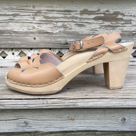 Maguba Rio Nude Clog Sandals Made in Sweden Women's Size 10 - 10.5