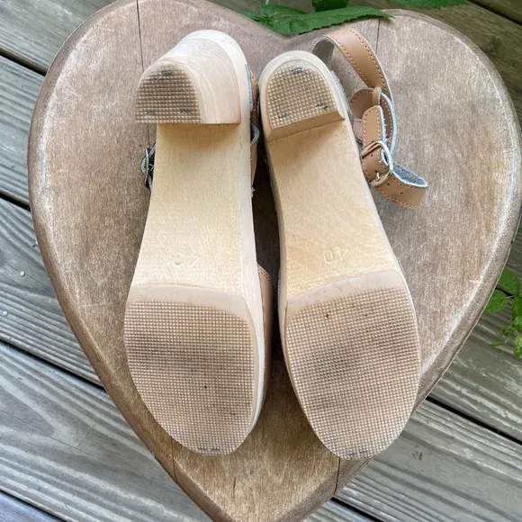 Maguba Rio Nude Clog Sandals Made in Sweden Women's Size 10 - 10.5