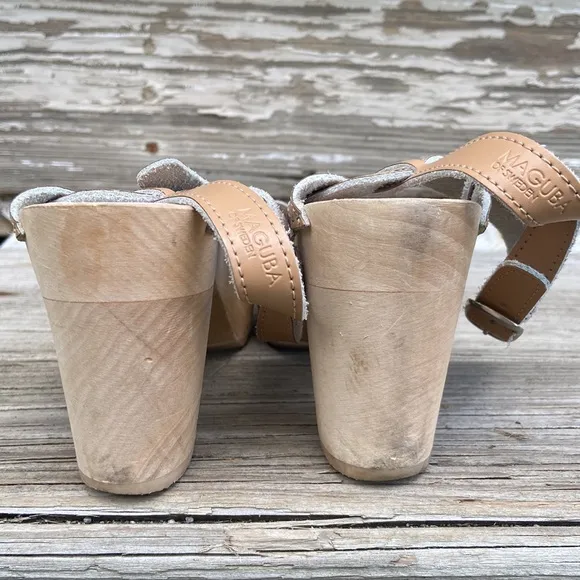 Maguba Rio Nude Clog Sandals Made in Sweden Women's Size 10 - 10.5