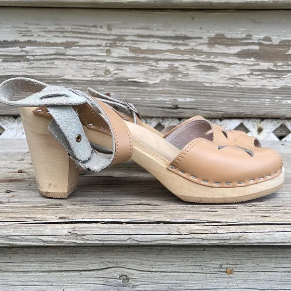 Maguba Rio Nude Clog Sandals Made in Sweden Women's Size 10 - 10.5