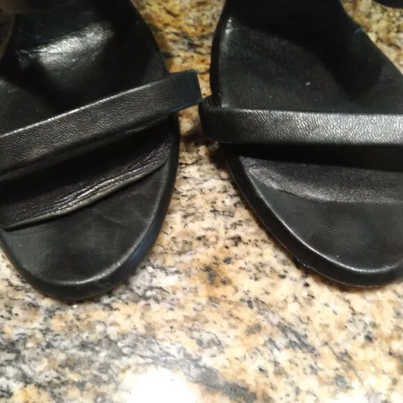 Maison Martin Margiela Black Open Toe Cutout Bootie Heels Sandals Size 5 US