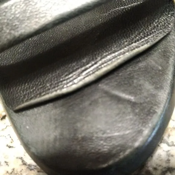 Maison Martin Margiela Black Open Toe Cutout Bootie Heels Sandals Size 5 US