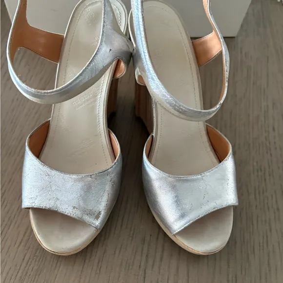 Maison Martin Margiela hand painted wedge sandals size 6
