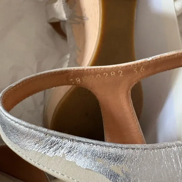Maison Martin Margiela hand painted wedge sandals size 6