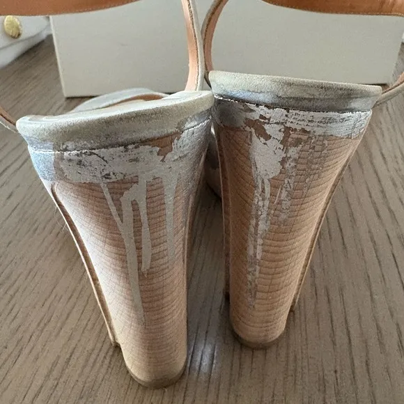 Maison Martin Margiela hand painted wedge sandals size 6