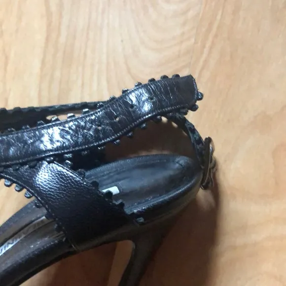 Manolo Blahnik PeepToe Slingback Sandals 38.5 US 8