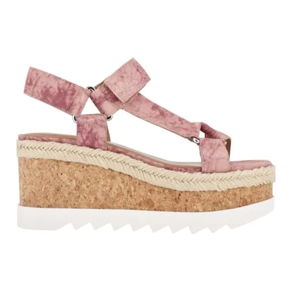 🆕{MARC FISHER} Gylian Leather Platform Wedge Sandals