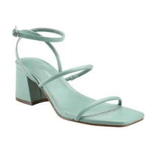 Marc Fisher Mint Green Strappy Block Heel Sandals Size 8.5