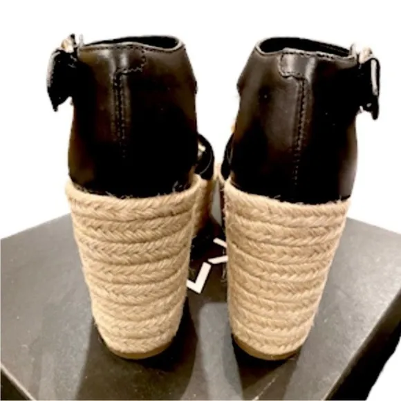Marc Fisher Platform Espadrille Brand New Size 10 Black