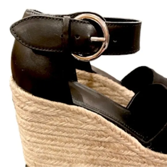 Marc Fisher Platform Espadrille Brand New Size 10 Black