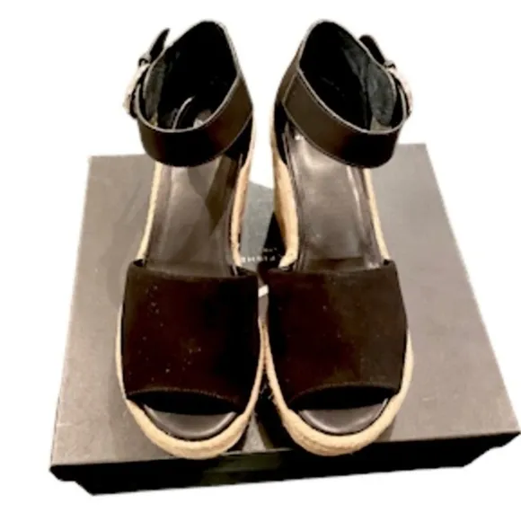 Marc Fisher Platform Espadrille Brand New Size 10 Black