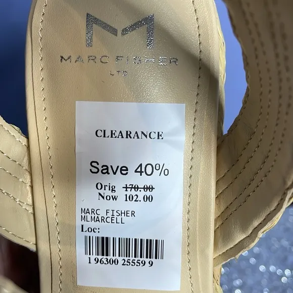 Marc Fisher Platform Sandals Size 9