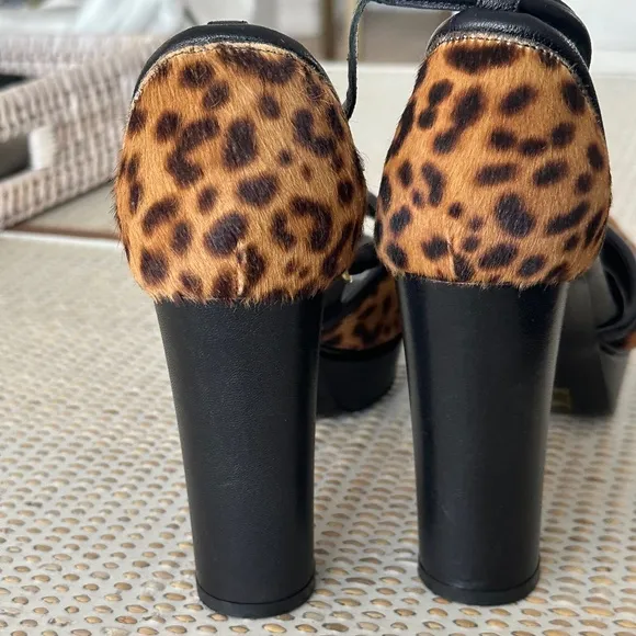 Marion Parke “Annie” Leopard Platform Shoe Size 39