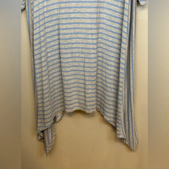 MATILDA JANE Blue Tan Grey Gray Stripe Her Majesty Dress Tunic‎ Top Womens Sz XL