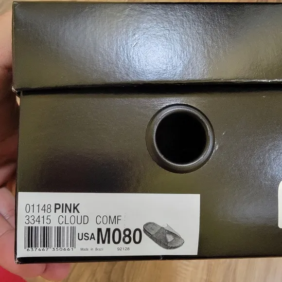 Melissa cloud slide sandals, size US 8, pink