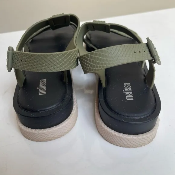 MELISSA - WOMEN’S FLOX III SNAKE PLATFORM SANDALS | SIZE 9