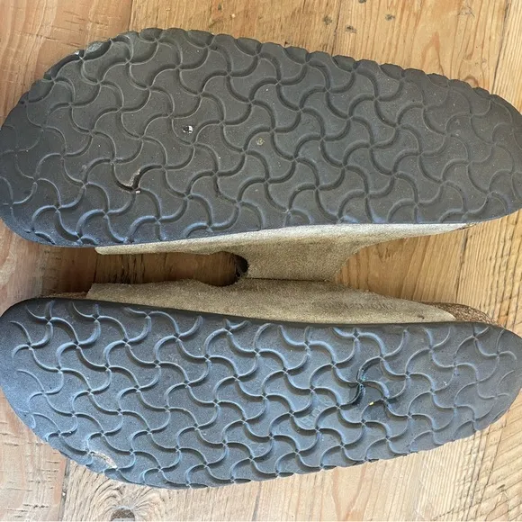 Men’s Arizona Birkenstock sandals in Taupe