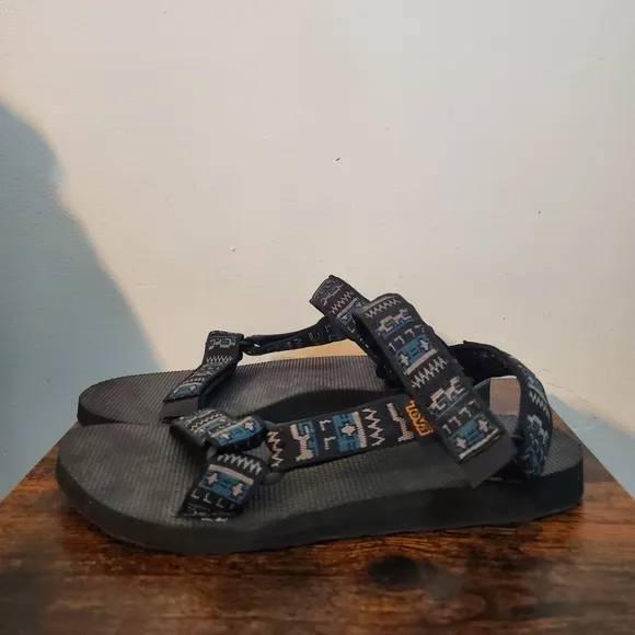 Mens Teva Original Universal Sandals Pottery Black/Taupe Size 10