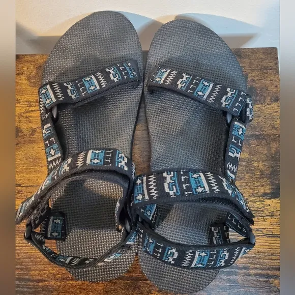 Mens Teva Original Universal Sandals Pottery Black/Taupe Size 10