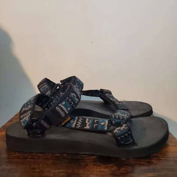 Mens Teva Original Universal Sandals Pottery Black/Taupe Size 10