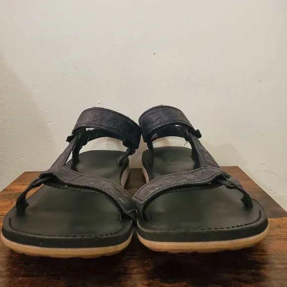 Mens Teva Original Universal Textured Leather Sandals Size 12