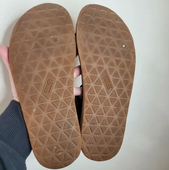 Mens Teva Original Universal Textured Leather Sandals Size 12