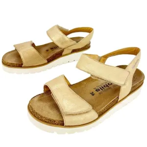 Mephisto Agave Metallic Mobils Nubuck Leather Hook &amp; Loop Sandals Sz 36 (6)