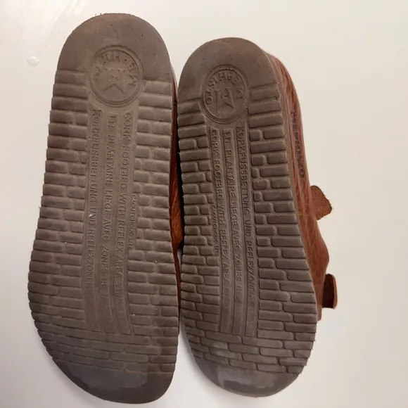 Mephisto Air-Relax Brown Leather Sandals with Buckles