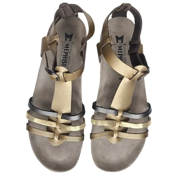 Mephisto Leather Sandals Euro 40 US 10