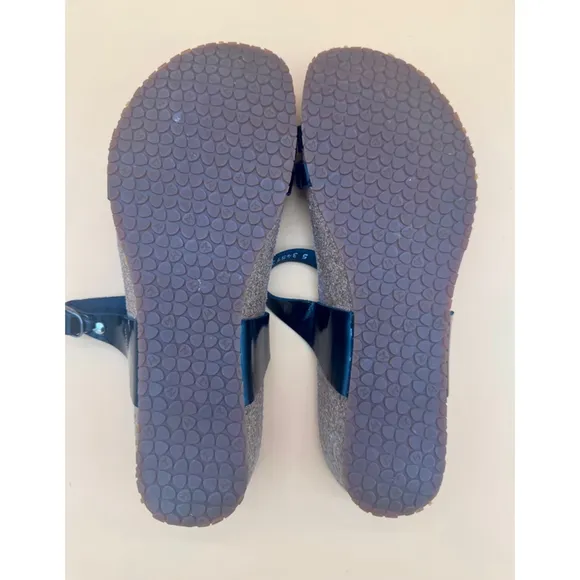 Mephisto Triple Buckle Sandals Size 39 Black