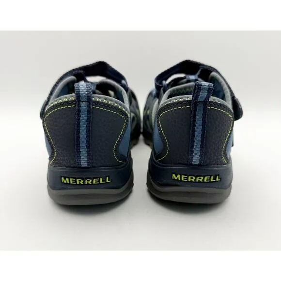 Merrell Kids Hydro Sport Sandals Big Kids 5 WIDE Blue Green Unisex Boys NWB