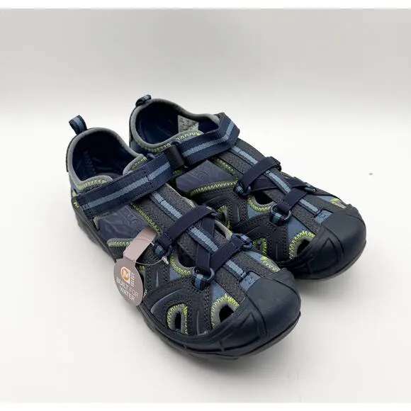 Merrell Kids Hydro Sport Sandals Big Kids 5 WIDE Blue Green Unisex Boys NWB
