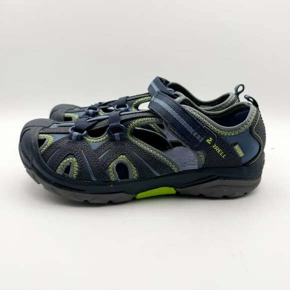 Merrell Kids Hydro Sport Sandals Big Kids 5 WIDE Blue Green Unisex Boys NWB