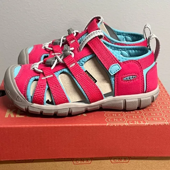 Merrell Little Girl Seacamp II CNX Trail Sandal Azalea/Ipanema Size 11 NIB