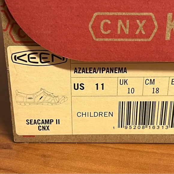 Merrell Little Girl Seacamp II CNX Trail Sandal Azalea/Ipanema Size 11 NIB