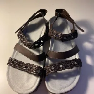 Merrell Sandals Womens 8 Terran Braid Slingback Strappy Espresso Brown Size 7New