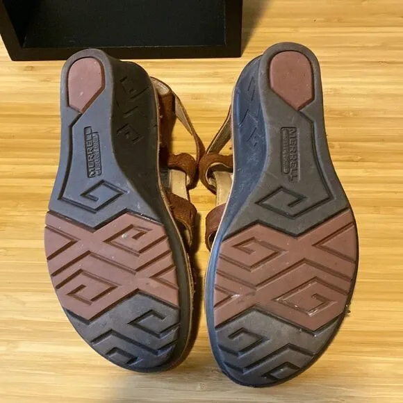 Merrell Sirah Cloak sandal-Prairie brown- size 7