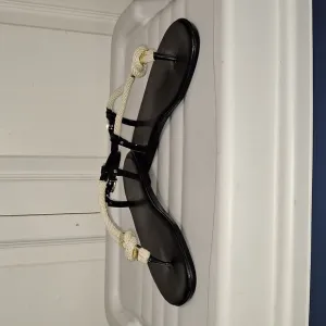 Michael Kors &quot;Holly&quot; jelly sandals - black/rope - 7