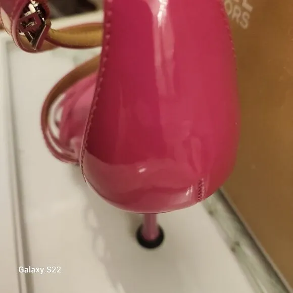Michael Kors &quot;Imani&quot; Heeled Sandals. Color is called &quot;Cerise&quot;. NIB. Sz: various