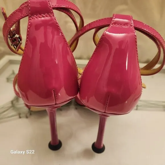 Michael Kors &quot;Imani&quot; Heeled Sandals. Color is called &quot;Cerise&quot;. NIB. Sz: various
