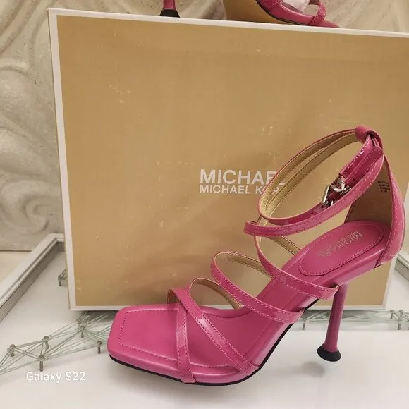 Michael Kors &quot;Imani&quot; Heeled Sandals. Color is called &quot;Cerise&quot;. NIB. Sz: various